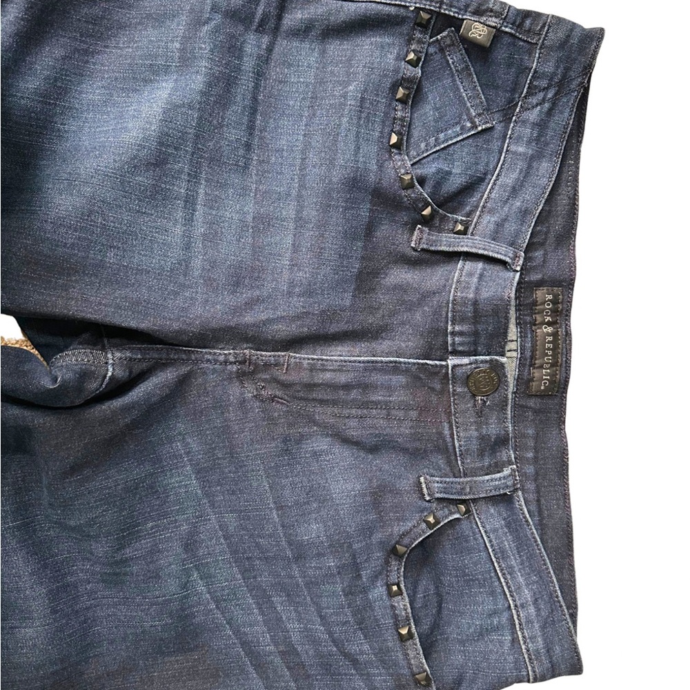 Rock & Republic Indigo Wide Leg Jeans - Picture 5 of 5